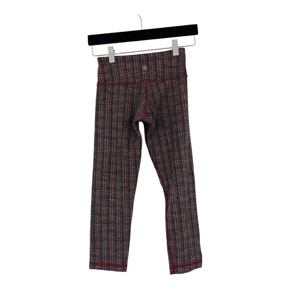 Lululemon Womens Size 2 Wunder Under Crop Ziggy Wee Luon Leggings - Picture 2 of 4